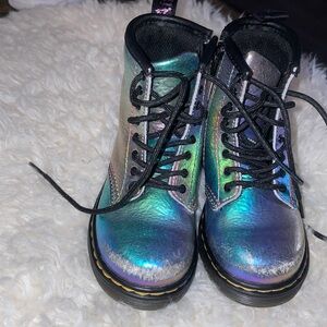 Iridescent boots